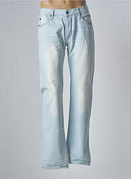 Jeans coupe droite effet usé délavé taille basse bleu JAPAN RAGS homme