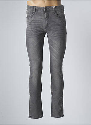 Jeans coupe slim gris FIFTY pour homme