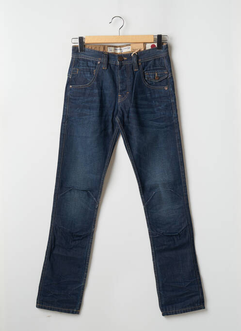 Jeans coupe droite tissage toile taille normale bleu FREEMAN T.PORTER homme