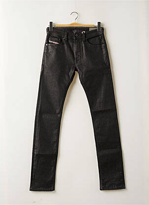 Jeans coupe droite fermeture zippée sous rabat boutonné taille normale gris DIESEL homme