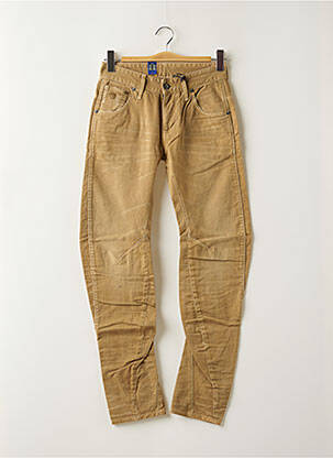 Jeans coupe slim fermeture boutonnée sur le devant taille normale beige G STAR homme