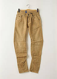 Jeans coupe slim fermeture boutonnée sur le devant taille normale beige G STAR homme
