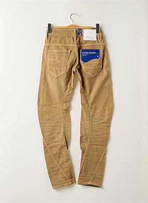 Jeans coupe slim fermeture boutonnée sur le devant taille normale beige G STAR homme