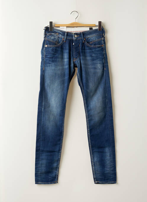 Jeans coupe slim fermeture boutonnée sur le devant taille normale bleu LE TEMPS DES CERISES homme