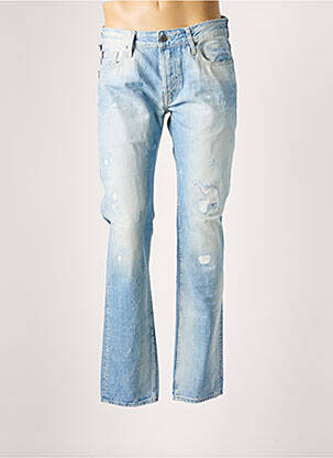 Jeans coupe slim fermeture boutonnée sur le devant taille normale bleu JAPAN RAGS homme
