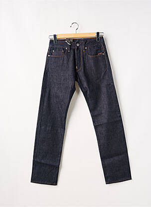 Jeans coupe droite fermeture boutonnée sur le devant bleu G STAR homme