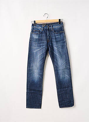 Jeans coupe droite tissage toile taille normale bleu G STAR homme
