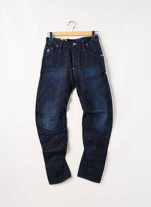 Jeans coupe droite broderie rivets taille normale bleu G STAR homme