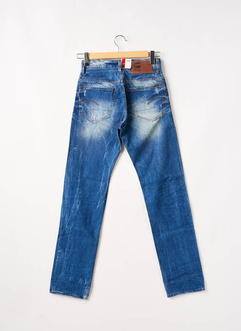 Jeans coupe droite broderie rivets taille normale bleu G STAR homme