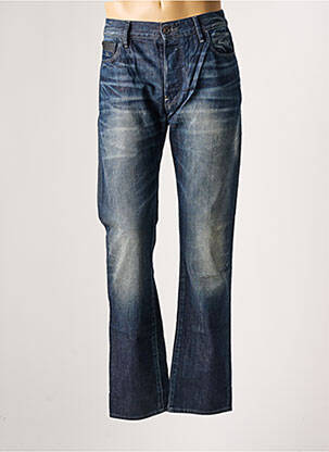 Jean coupe mom fermeture boutonnée sur le devant taille normale bleu G STAR homme