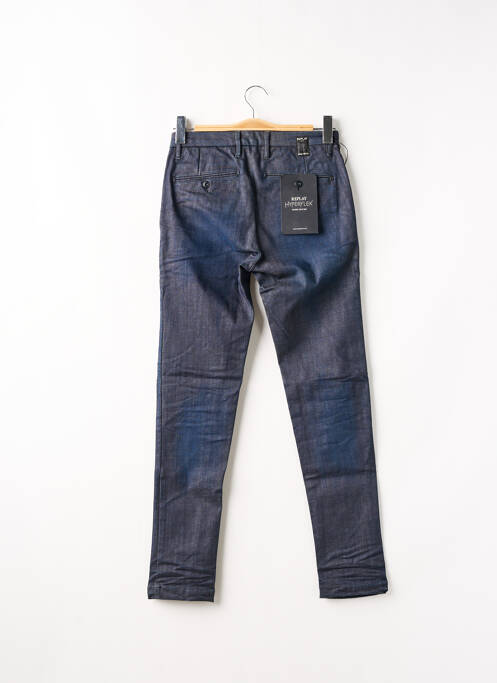 Pantalon chino stretch taille normale bleu REPLAY homme