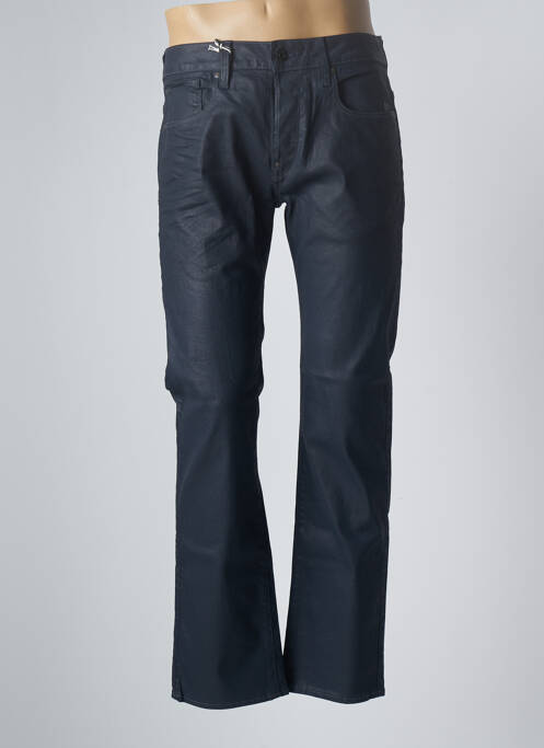 Jeans coupe droite fermeture zippée sous rabat boutonné taille normale bleu G STAR homme