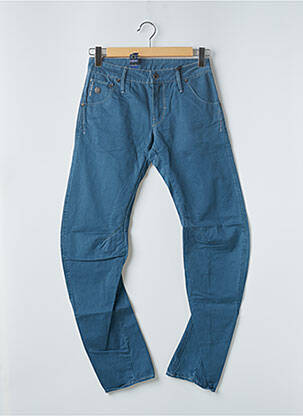 Pantalon slim tissage popeline taille normale bleu G STAR homme