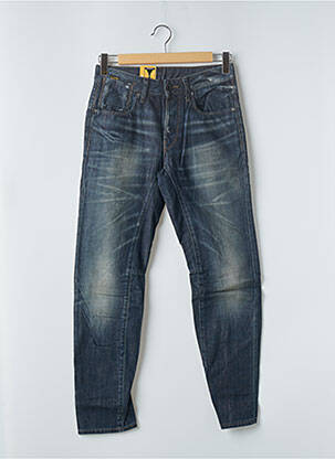 Jeans coupe droite fermeture zippée sous rabat boutonné taille normale bleu G STAR homme