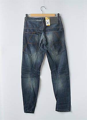 Jeans coupe droite fermeture zippée sous rabat boutonné taille normale bleu G STAR homme