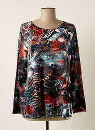 Top tissage jersey manches longues noir ORIENTIQUE NATURALLY femme