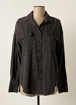Chemisier manches longues manches longues gris FIVE femme