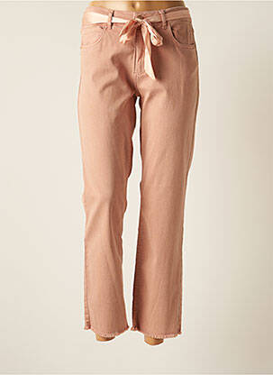 Pantalon slim stretch taille normale rose PARA MI femme