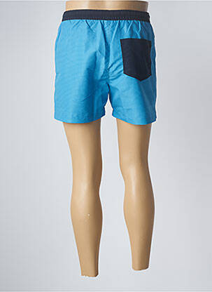 Short de bain imprimé rayures bleu HERO BY JOHN MEDOOX homme