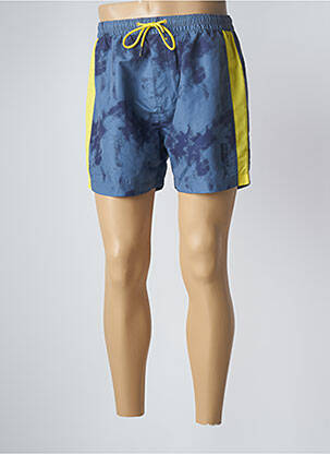 Short de bain imprimé fantaisie bleu HERO BY JOHN MEDOOX homme