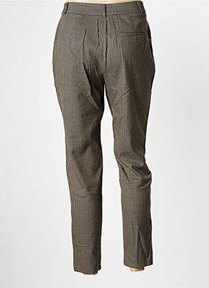 Pantalon 7/8 taille haute taille haute marron BONOBO femme