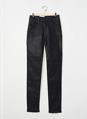 Pantalon slim taille haute taille haute noir BONOBO femme