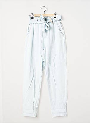Jean coupe mom taille froncée taille haute bleu BONOBO femme