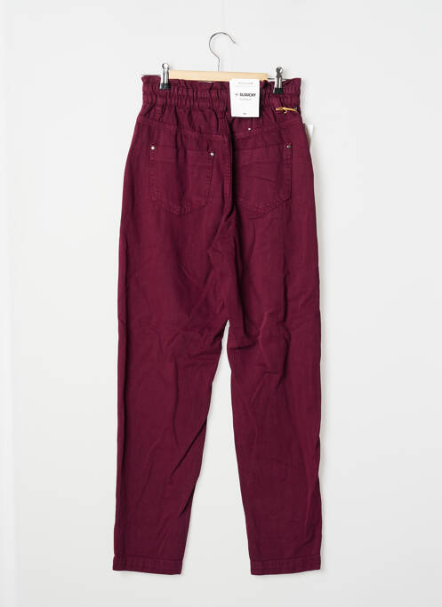 Jean coupe Mom rouge BONOBO pour femme