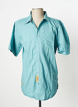 Chemise manches courtes vert HERO BY JOHN MEDOOX pour homme