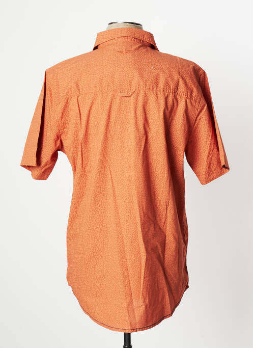 Chemise manches courtes imprimé fantaisie orange HERO BY JOHN MEDOOX homme