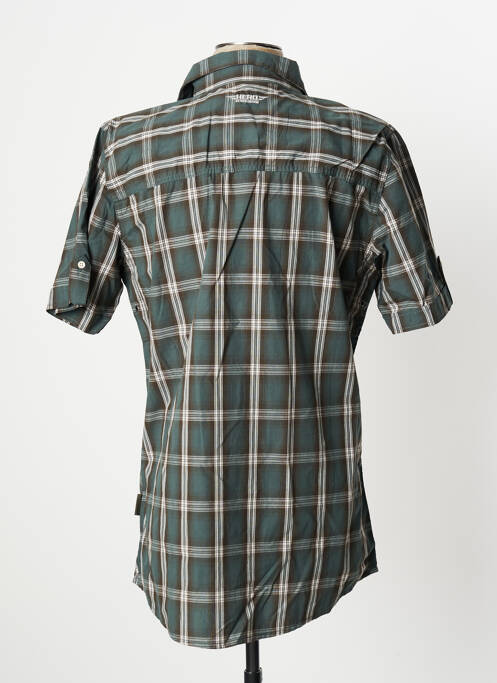 Chemise manches courtes vert HERO BY JOHN MEDOOX pour homme