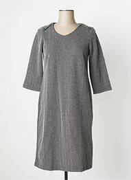 Robe mi-longue manches 3/4 manches 3/4 gris DAMART femme