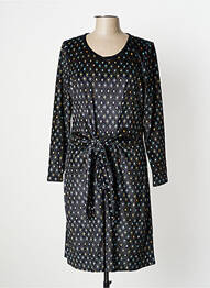 Robe mi-longue manches longues manches longues noir LA FIANCEE DU MEKONG femme