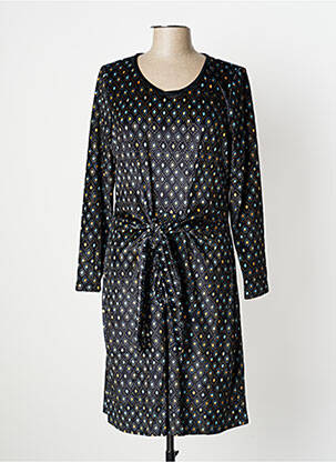 Robe mi-longue manches longues manches longues noir LA FIANCEE DU MEKONG femme