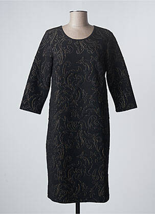 Robe mi-longue manches 3/4 manches 3/4 noir DAMART femme