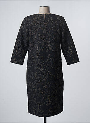 Robe mi-longue manches 3/4 manches 3/4 noir DAMART femme