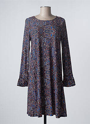 Robe mi-longue manches longues manches longues noir LA FIANCEE DU MEKONG femme