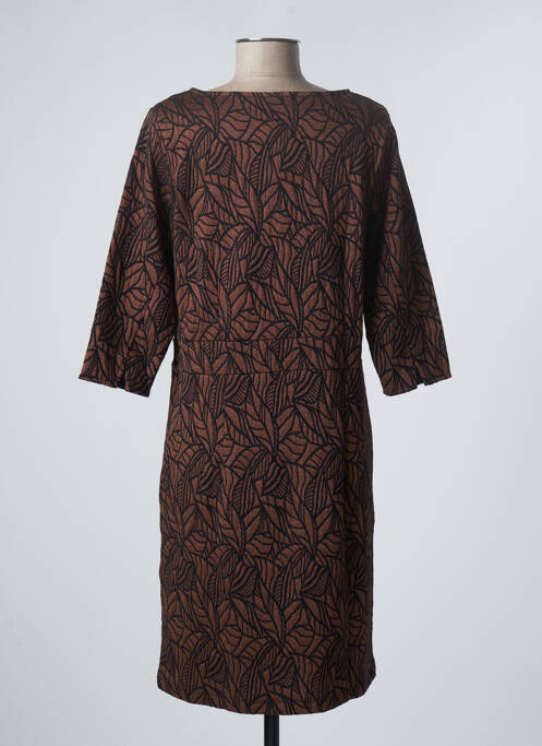 Robe mi-longue marron DAMART pour femme
