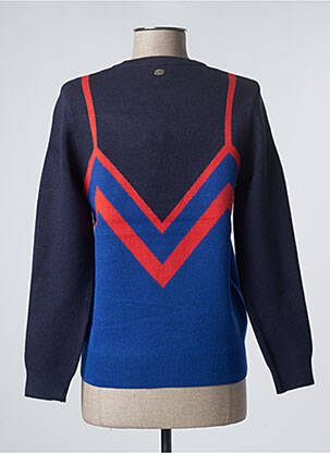 Pull stretch manches longues bleu LA FIANCEE DU MEKONG femme