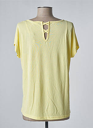 Top stretch manches courtes jaune DAMART femme