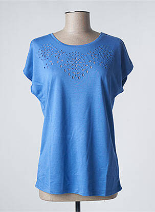 Top manches courtes manches courtes bleu DAMART femme