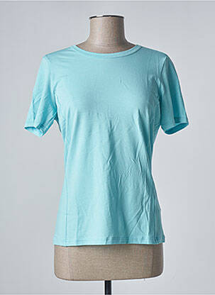 Top stretch manches courtes bleu DAMART femme
