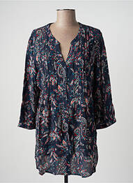 Chemisier imprimé fleurs manches 3/4 bleu DAMART femme