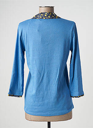 T-shirt manches 3/4 manches 3/4 bleu DAMART femme