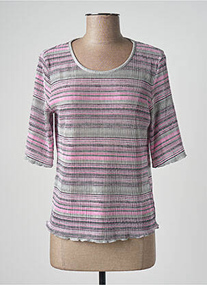 Top stretch manches 3/4 rose DAMART femme