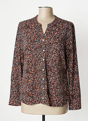 Chemisier coupe droite manches longues noir DAMART femme