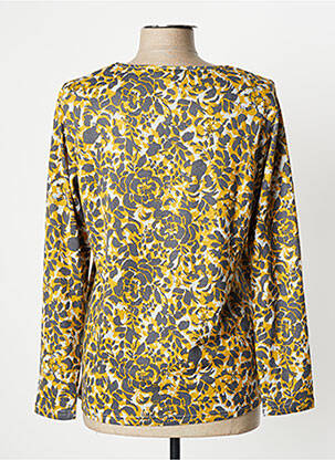 Top stretch manches longues jaune DAMART femme