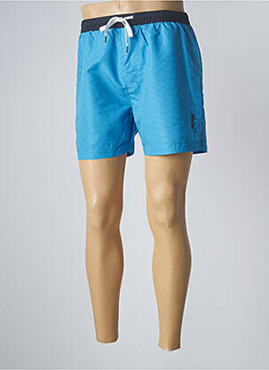 Short de bain tissage popeline bleu HERO BY JOHN MEDOOX homme