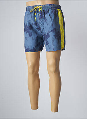 Short de bain tissage popeline bleu HERO BY JOHN MEDOOX homme