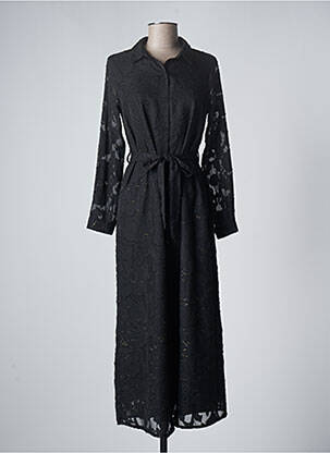 Robe longue noir LILIE ROSE pour femme